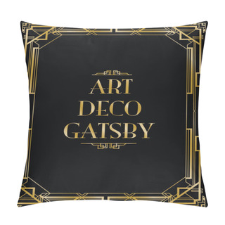 Personality  Gatsby Art Deco Background Pillow Covers