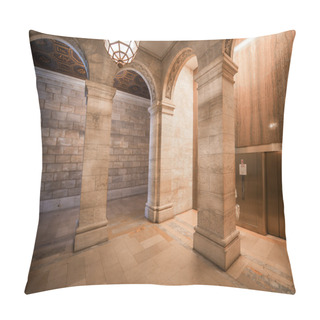 Personality  Superb Architecture Of New York Public Library Pillow Covers