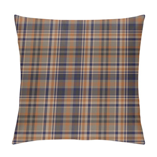 Personality  Brown Ombre Plaid Textured Seamless Pattern Suitable For Fashion Textiles And Graphics Pillow Covers