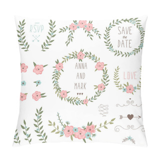 Personality  Floral Bouquets And Wreath Pillow Covers
