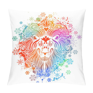 Personality  A Beautiful Lion. Vector Illustration For A Postcard Or A Poster, Print For Clothes. Pillow Covers