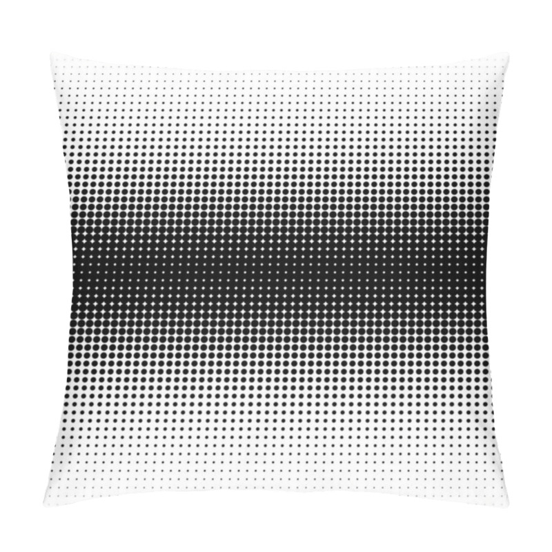 Personality  Dots abstract circles background, circles pattern. Halftone specks, stipple and stippling vector illustration. Screentone polka-dots, speckles pointillism, pointillist horizontal design pillow covers