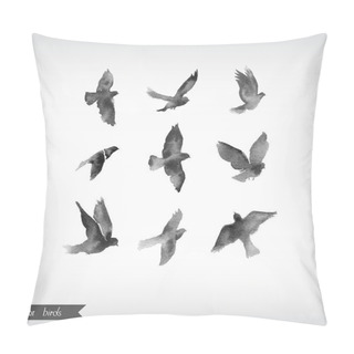 Personality  Watercolor Birds. Pillow Covers