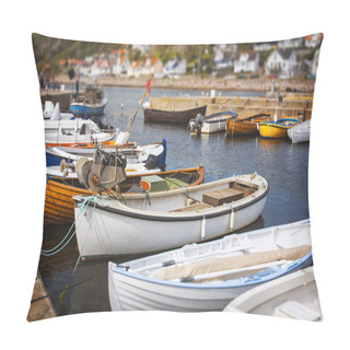 Personality  Small Fishing Boats Pillow Covers