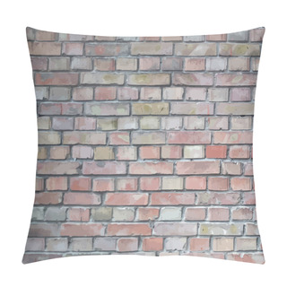 Personality  Grunge Brick Wall, True Colors, Vector Illustration. Pillow Covers