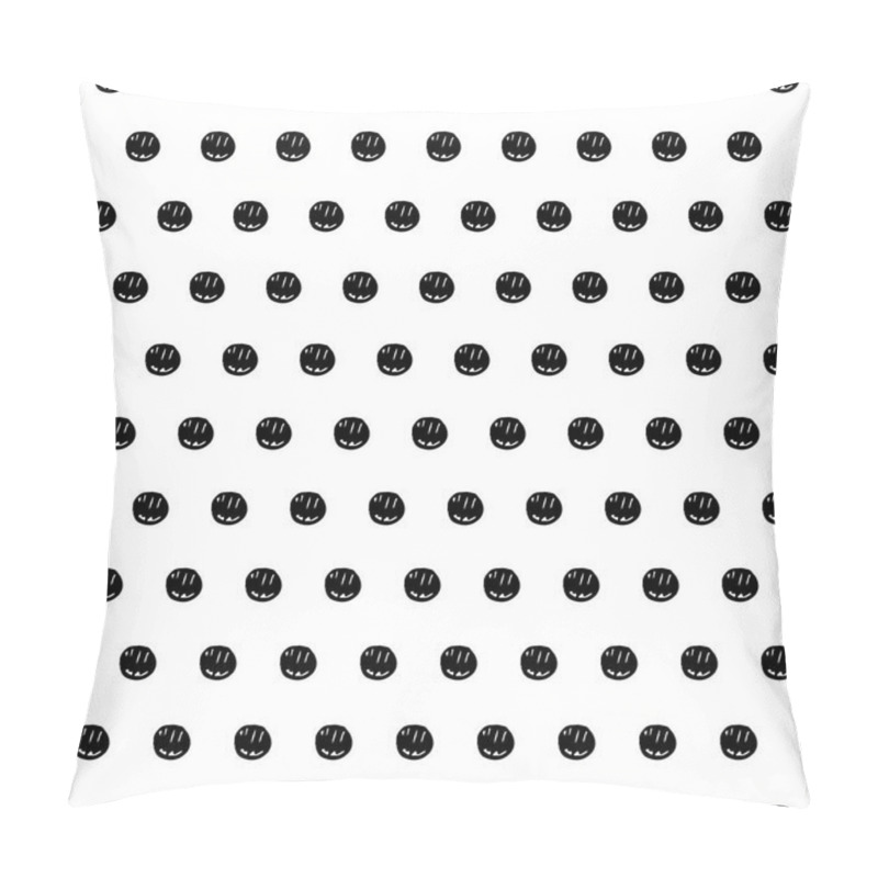 Personality  Hand Drawn Polka Dot Seamless Pattern Pillow Covers