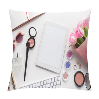 Personality  Digital Tablet, Cosmetics And Accessories  4 Pillow Covers