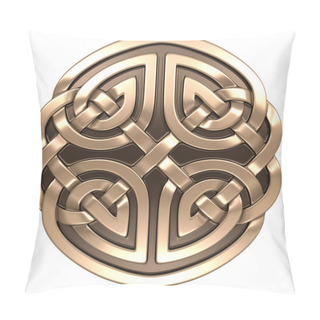 Personality  Gold Celtic Ornament Pillow Covers