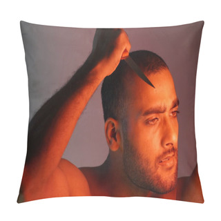 Personality  A Killer Having Knife Image Pillow Covers