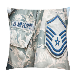 Personality  U.S. Army Air Force Emblem And Rank On Soldier Uniform Pillow Covers