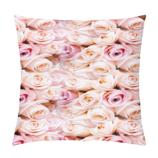 Personality  Background Of Fresh Pink Romantic Roses Pillow Covers
