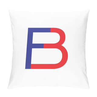 Personality  Letter Fb Simple Geometric Logo Vector Pillow Covers