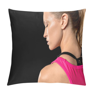 Personality  Young Sportive Woman Pillow Covers