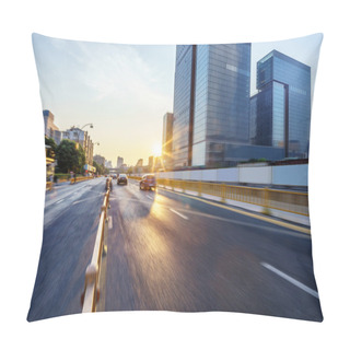 Personality  Asphalt Road Of A Modern City Pillow Covers