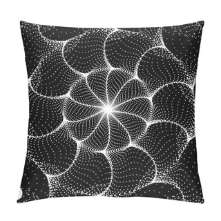 Personality  Torsion And Rotation Movement. Vector Art. 3D Abstract Illustrat Pillow Covers