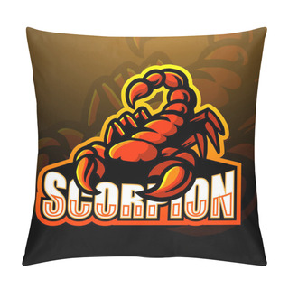 Personality  Vector Illustration Of Scorpion Mascot Esport Logo Design Pillow Covers