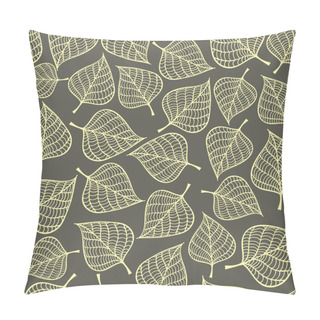 Personality  Seamless Pattern With Autumn Leaves Fall Pillow Covers