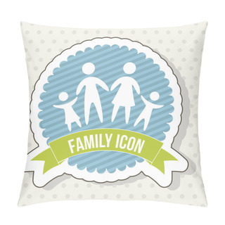 Personality  Family Icon Pillow Covers