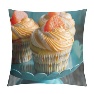 Personality  Orange Vanilla Bean Swirled Cupcakes Pillow Covers