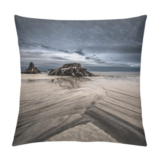 Personality  Sand Waves Dramatic Clouds Cypress Tree Roots Carabelle Beach Fl Pillow Covers