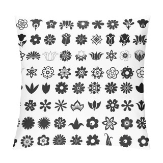 Personality  Set Of 72 Vector Icons Flowers Pillow Covers