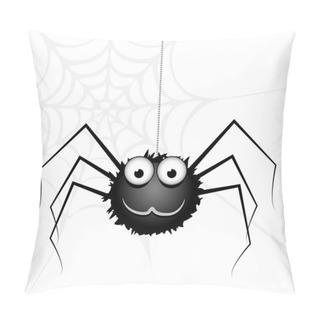 Personality  Vector Cute Spider. Vector Illustration. Pillow Covers