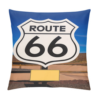 Personality  Route 66 Road Sign In Arizona USA Pillow Covers