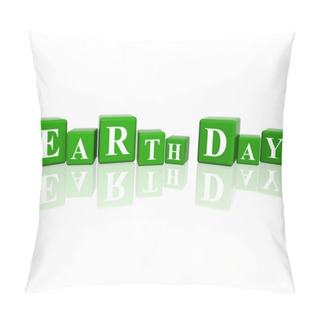 Personality  Earth Day In 3d Cubes Pillow Covers