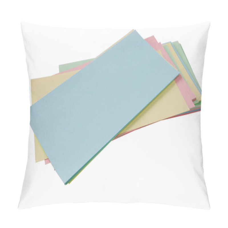 Personality  Colorful flashcards label on white background pillow covers
