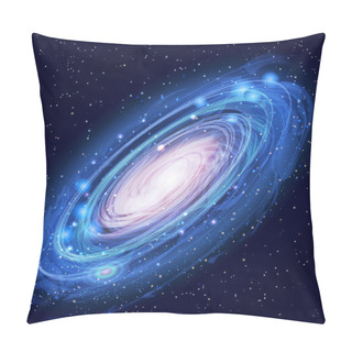 Personality  Beautiful Glowing Vector Andromeda Galaxy Pillow Covers