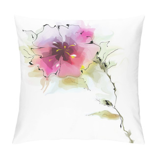 Personality  Colorful Floral Background Pillow Covers