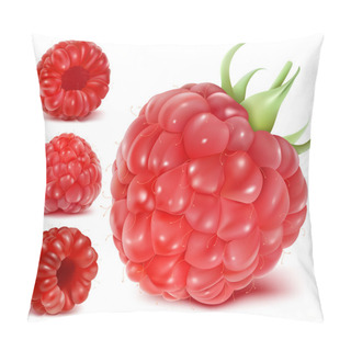 Personality  Ripe Raspberry Set. Pillow Covers