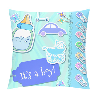 Personality  Vector Baby Boy Greeting Card Pillow Covers