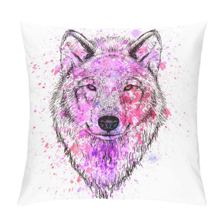 Personality  Bear Character Colorful Portrait Pillow Covers