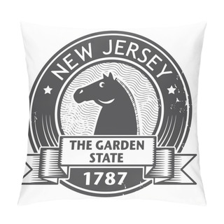 Personality  New Jersey Stamp Pillow Covers