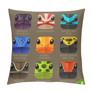 Personality  Snakes Muzzles Icons Pillow Covers