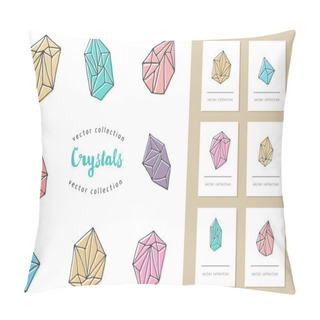 Personality  Crystals - Hand Drawn Elements Pillow Covers