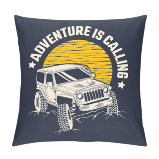 Personality  Adventure Is Calling Hand Drawn Illustration Pillow Covers