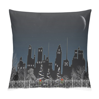 Personality  Christmas In The City Pillow Covers