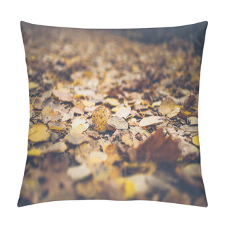 Personality  Yellow Leaves And Trees Pillow Covers