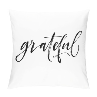 Personality  Grateful Hand Drawn Card.  Pillow Covers