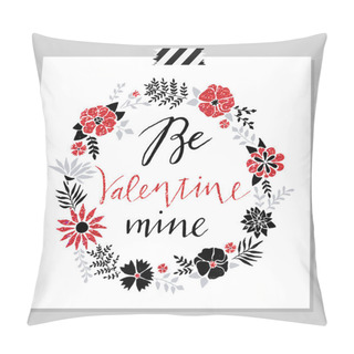 Personality  Stylish Holiday Card With Love Theme Pillow Covers