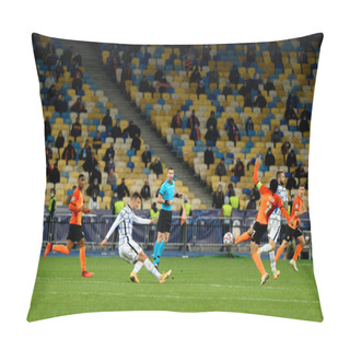 Personality  KYIV, UKRAINE - OCTOBER 27, 2020: The Football Match Of Group B Of UEFA Champions League FC Shakhtar Vs Internazionale Pillow Covers