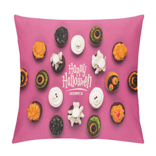 Personality  Spooky Halloween Cupcakes Pillow Covers