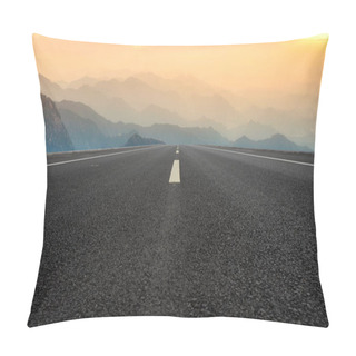 Personality  Air Tar Highway Square And Natural Landscap Pillow Covers