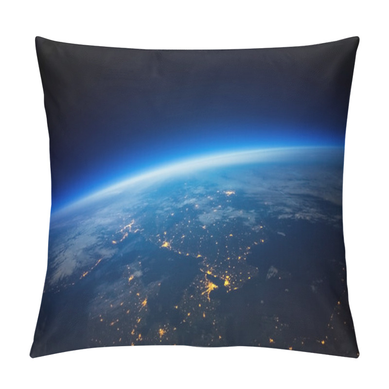 Personality  Near Space photography 20km above ground real photo Elements of this image furnished by NASA pillow covers