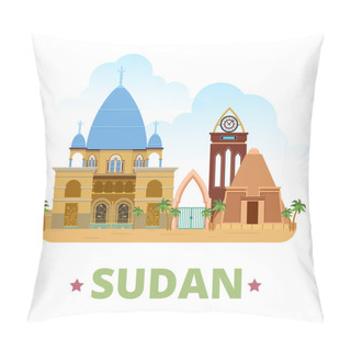 Personality  Country Flat Cartoon Style Illustration Pillow Covers