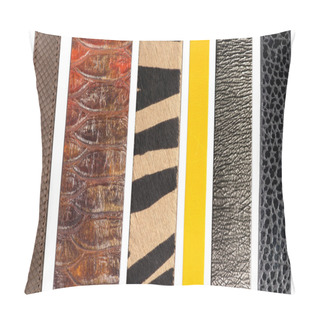 Personality  Closeup Of Various Leather Belts Pillow Covers