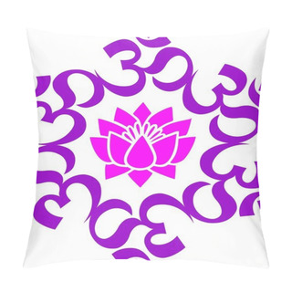 Personality  OM Mandala - Lotus Flower Pillow Covers