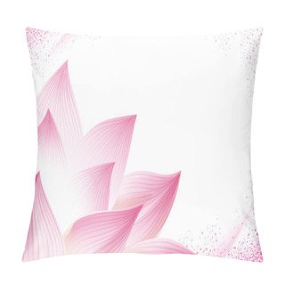 Personality  Half Lotus Flower Background Pillow Covers